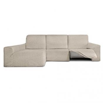 Funda Chaise Longue Relax Brazo Largo Izquierdo Bielástica Eysa ROC Blanco 180 x 120 x 360 cm