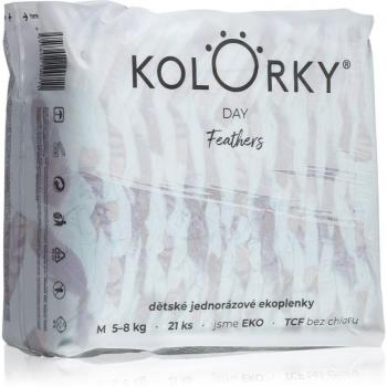 Pañales Desechables Ecológicos Kolorky Day Feathers Talla M 5-8 Kg 21 Piezas