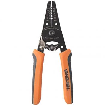 Alicate pelacables Vanquish 150 mm con mango ergonómico, cuchilla de acero inoxidable, diseño compacto y ligero, ideal para trabajos eléctricos y de electrónica