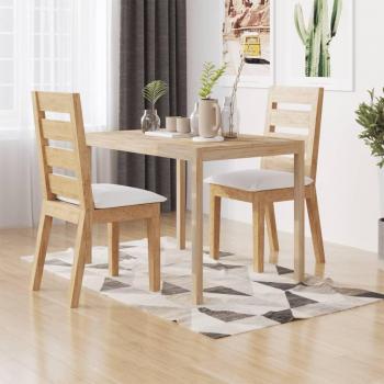 vidaXL Dining Table 110x70x75 cm Solid Wood Acacia