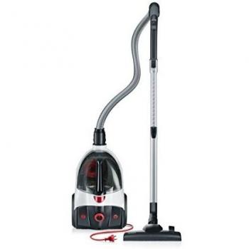 Severin CY 7086, Aspiradora ciclónica de suelo sin bolsa, control de potencia variable, incluye set 2 accesorios, S´POWER extrem 2.0, blanco y rojo