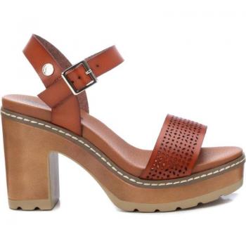 Refresh Women's Heeled Sandals - Comfortable and Versatile Casual Footwear - Model 17077705 (Camel)