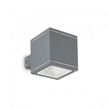 Aplique de pared exterior Antracita SNIF CUADRADO 1 bombilla IP44 G9
