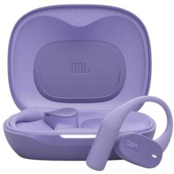 Auriculares JBL Sense Lite True Wireless Abiertos, Bluetooth, 32 h Autonomía, IP54, Morado