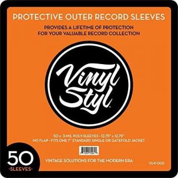 Protective Outer Records Sleeves - 50 Pack