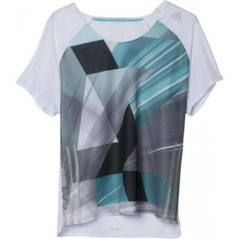 adidas AZ S/S W - Camiseta para mujer, color blanco / negro / verde , talla XS