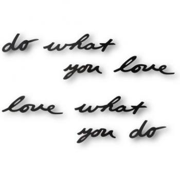 Umbra - Palabras para pared do what you love, color negro