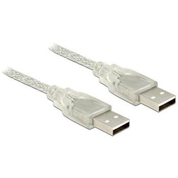 Cable USB 2.0 Tipo A Macho a Tipo A Macho, 0.5 m, Transparente