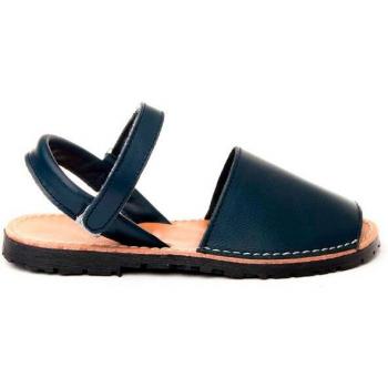 SANDALIA DE PIEL TIPO IBICENCA MARINO - TALLA 20