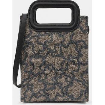 Mini Bolso Tous Kaos Icon Negro con Estampado de Logos Multi 395910401
