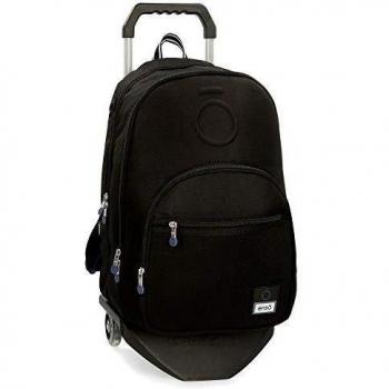Enso Basic Mochila Doble Compartimento con Carro Negro 32x46x17 cms Poliéster 25.02L