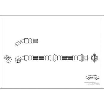 Latiguillo de freno CORTECO 19032508 - Producto: Latiguillo de freno; Marca: CORTECO; Número de referencia: 19032508