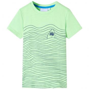 Camiseta infantil verde neón 92