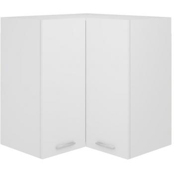 Hanging Corner Cabinet White 57x57x60 cm Engineered Wood