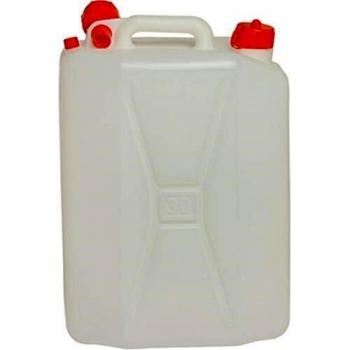 Tanica de Plástico para Alimentos 15 Litros, Ecoplast, Resistente e Indeformable, con Manico Robusto y Tapa