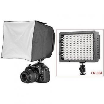 Neewer® 8x9/20 x24cm PRO LED Difusor Softbox Grande Portátil de Estudio Fotográfico para LED Luz de Neewer y Nanguang CN304, Mcoplus 322,Polaroid 312 y otras luces del mismo tamaño