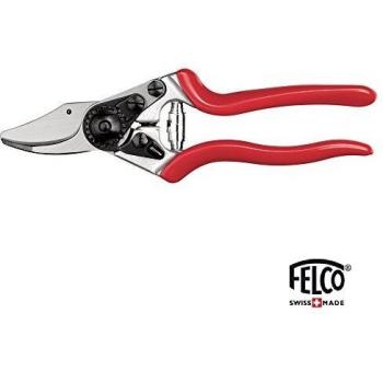 Felco 6 Bypass Red pruning shears 6, Bypass, Aluminium, Red, Steel, Stainless steel, 19.5 cm