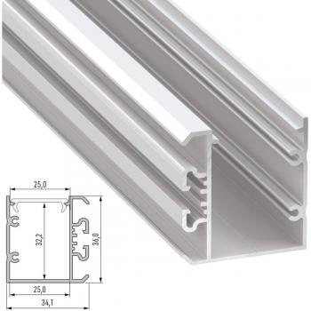 Perfil Aluminio Tipo UNICO 202M