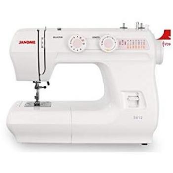 Máquina de Coser Janome 3612 con 15 Puntadas y Ojal en 4 Pasos