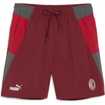 Puma Pantalón Corto de Fútbol AC Milan 2023/24 - Diseño oficial, tejido ligero y transpirable, tecnología dryCELL para la gestión de la humedad, logotipo bordado del club, ajuste cómodo y moderno