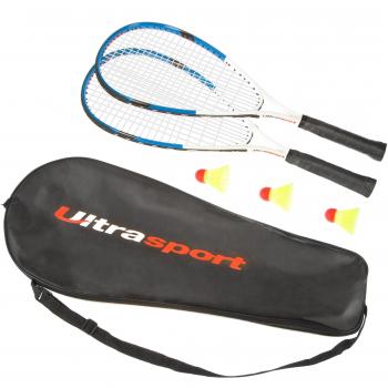 Ultrasport Speed - Set de bádminton, cordaje multifilamento con estable estructura de fibra