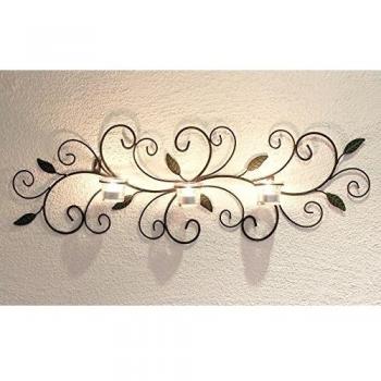DanDiBo Portavelas montado en la pared 131003 Candelabro metálico 75 cm Candelabro Candelabro