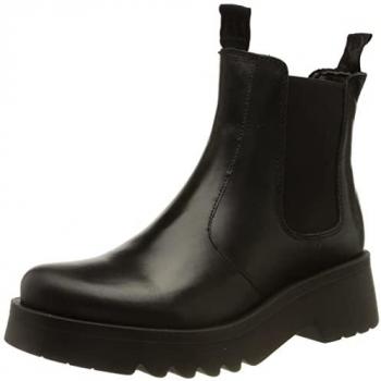 Fly London Women's Medi789Fly Black Leather Chelsea Boots