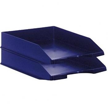Conjunto de 2 Bandejas Apilables Azules Archivo 2000 740 AZ para Documentos