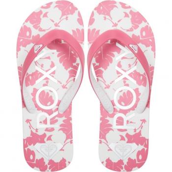 Sandalias de niños Tahiti Roxy - Chanclas Roxy Tahiti rosa claro blanco infantil - Talla 36