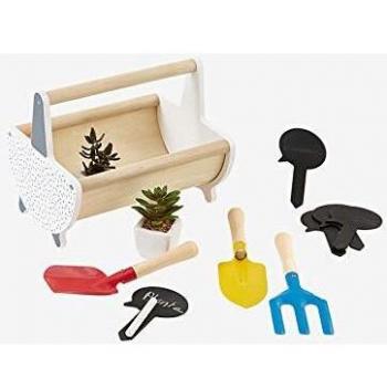 VERTBAUDET Kit del pequeño jardinero BEIGE MEDIO LISO CON MOTIVOS UNICA