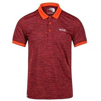 Regatta Remex II-Polo Deportivo De Secado Rápido T-Shirts/Polos/Vests, Hombre, Burnt Salmon, XL