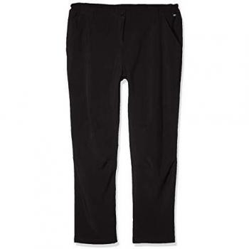 Regatta Women's Fenton Black Water-Repellent Softshell Walking Trousers Size 14R