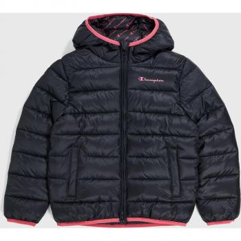 Chaqueta Champion Hooded Legacy Negro Infantil