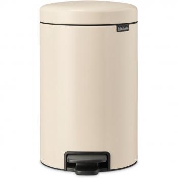 Brabantia NewIcon Pedal Bin Soft Beige, 12L Brown