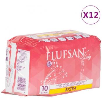 Flufsan Compresas para la incontinencia para mujeres - 120 unidades, Día y Noche