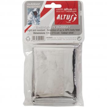 ALTUS 5122000260, Cubierta Térmica Emergencia Aluminio Unisex Adulto, Multicolor, Única