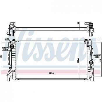 NISSENS Refrigerador del motor 606247.