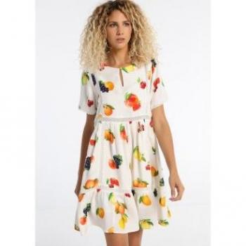 Vestido Corto Estampado Lois Jeans para Mujer - Diseño Casual y Moderno - Tallas en Pulgadas
