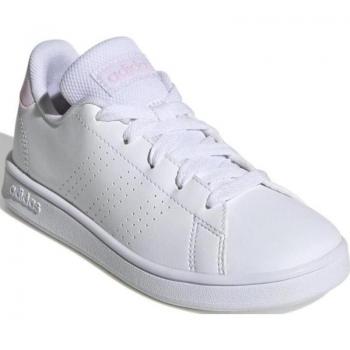 Zapatillas adidas Advantage Lifestyle Court Lace Infantil FTWBLA, modelo IG4255, deportivas unisex para mujer, niña y niño en color blanco