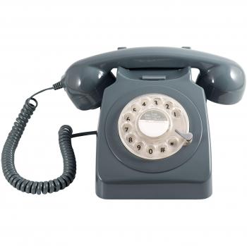 GPO Retro 746 Grey Rotary Desk Telephone