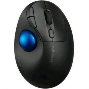 Kensington Pro Fit Ergo TB450 Trackball - Ratón inalámbrico RF y Bluetooth para mano derecha, 1600 DPI