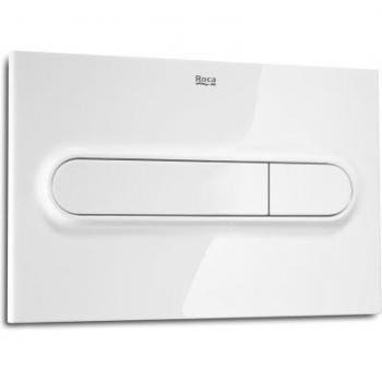 Roca A890195000 Placa Accionamiento Descarga, PL1 Dual One, Blanco