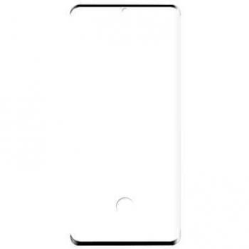 NEDIS Protector de Pantalla Protector de Pantalla de Vidrio para Samsung Galaxy S20 | Cubierta Completa | Bordes 3D Curvados | Transparente/Negro Negro/Transparente