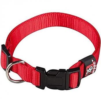 Arppe 2240011001 - Collar Nylon Basic, Rojo, XS, 1 unidad
