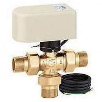Válvula de bola desviadora motorizada de tres vías 1/2 Caleffi 24V 644348