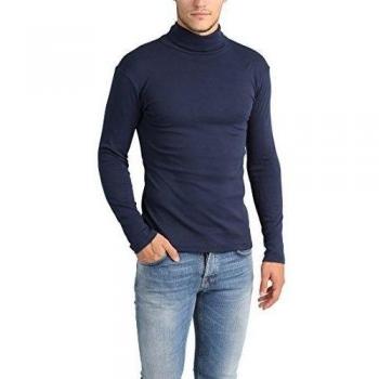 Lower East LE209, Camisa Manga Larga Hombre, Azul