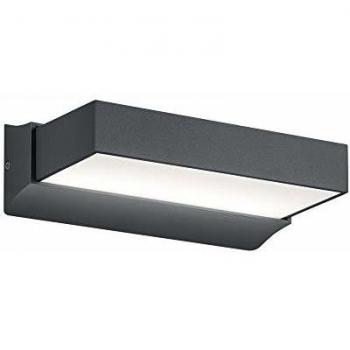 Aplique LED de exterior Cuando, 2 luces, aluminio antracita, 23 cm, 11W, 1100 lm
