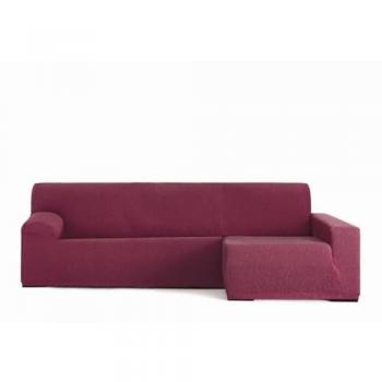 Funda Chaise Longue Brazo Largo Derecho Elástica Troya Burdeos 170 x 110 x 310 cm