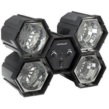 HQ-Power Órgano ligero modular 4 x 47 LED para espectáculos de luces impulsados por la música e iluminación ambiental en fiestas y eventos