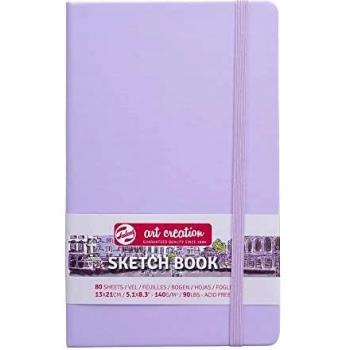 Cuaderno de bocetos Royal Talens Art Creation 13 x 21 cm, pastel violeta, 140 g/m², 80 hojas